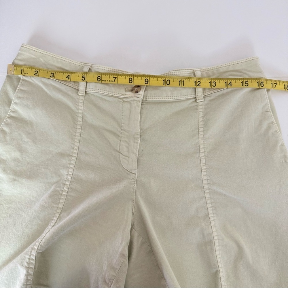 J. Jill Green Bermuda Shorts Classic Cotton Blend - Picture 4 of 6